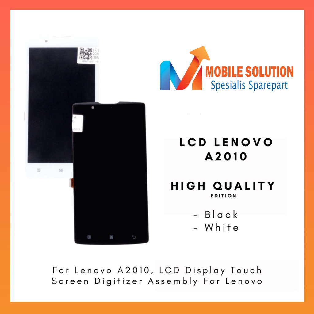 Grosir LCD Lenovo A2010 ORIGINAL 100% Fullset Touchscreen Garansi 1 Bulan + Packing / Bubbel