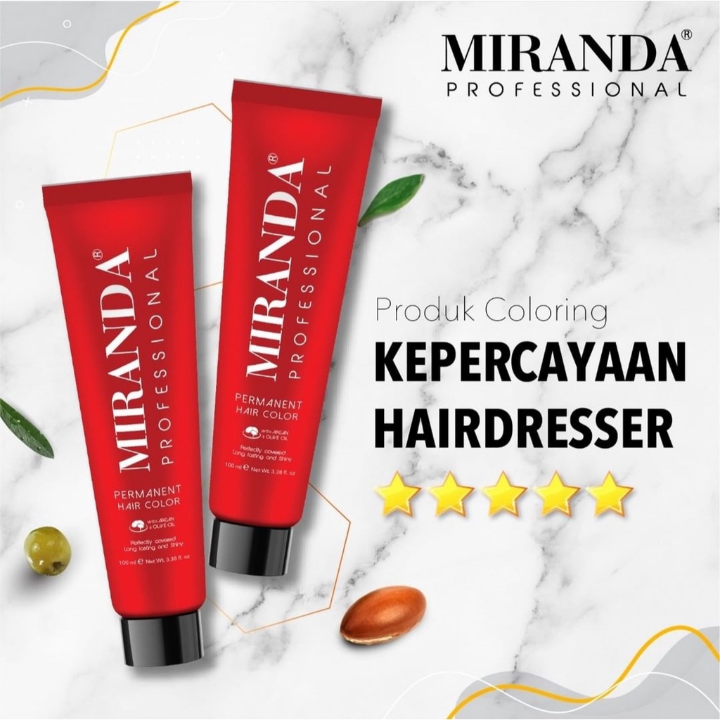 MIRANDA PROFESSIONAL SEMIR RAMBUT 100ML PERMANENT HAIR COLOR