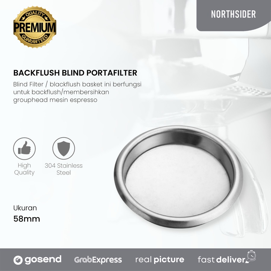 BACKFLUSH BLIND PORTAFILTER FILTER BASKET 58MM PORTAFILTER DESCALING