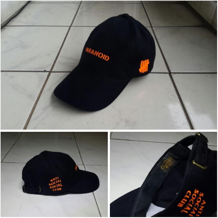 Topi Anti Social Social Club + Undefeated