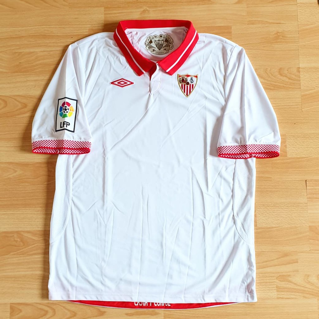 Jersey Sevilla 2011-2012 Home La Liga Spanyol Spain Baju Bola Futsal Langka