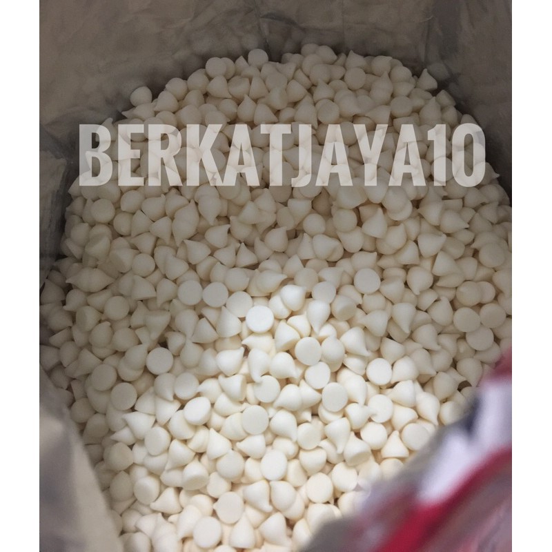 Tulip Choco chips White mini Repack 250 gram Kerucut Lancip Air mata