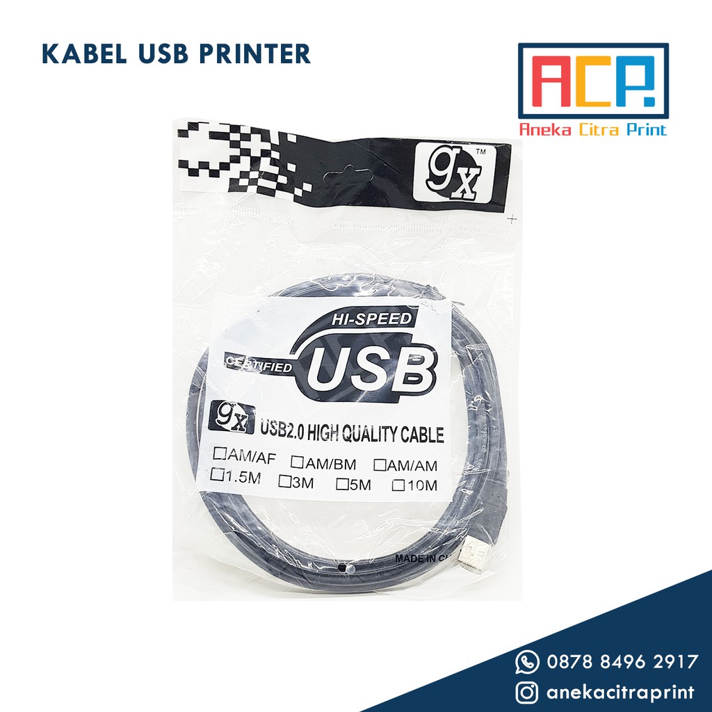 Kabel USB Female to Male 3 Meter / Kabel Printer