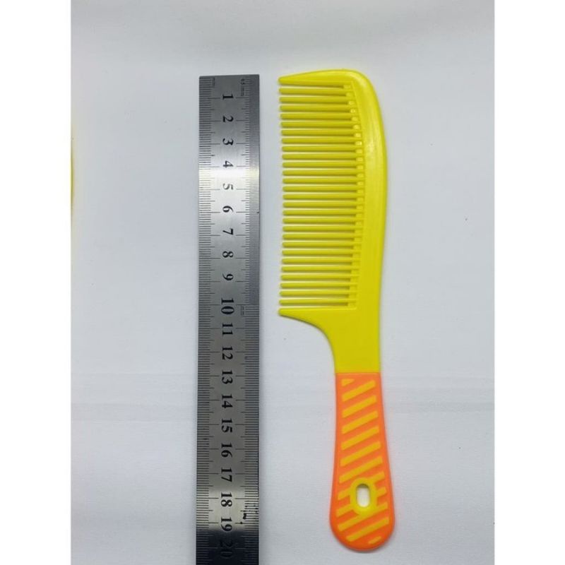 Sisir Rambut Gagang Motif Garis / Sisir Warna Souvernir / Sisir Gagang Garis