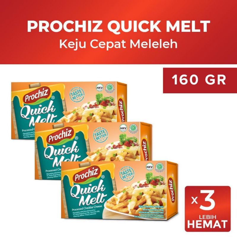 Jual Keju Prochiz Quick Melt Isi 3 Pcs (Exp April 2023) | Shopee Indonesia