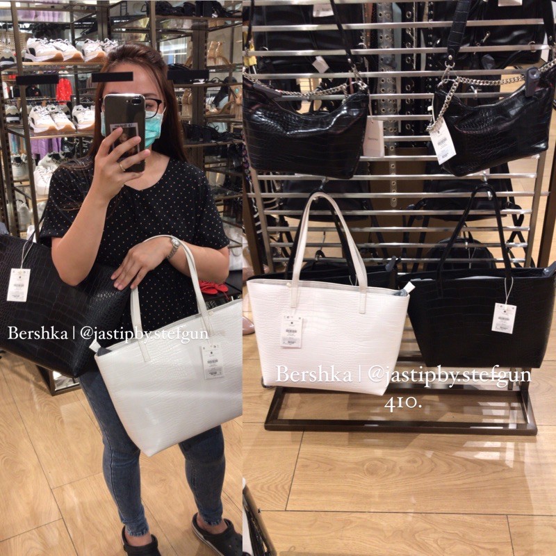 BERSHKA BAGS| Tote BAG CROCO