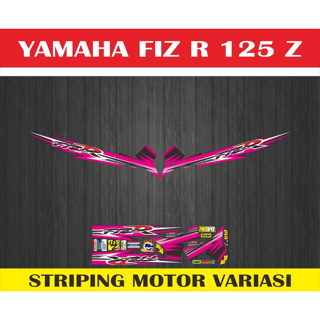 striping stiker variasi motor fiz r 125 z