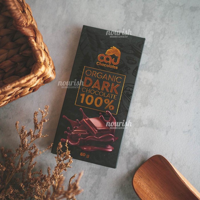 

CAU CHOCOLATE, ORGANIC DARK CHOCOLATE 100% (COKELAT ORGANIK) 80GR
