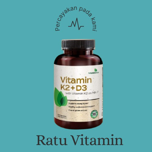 Future Biotics FutureBiotics K2 D3 with Vitamin K2 as MK 7 120 Capsule