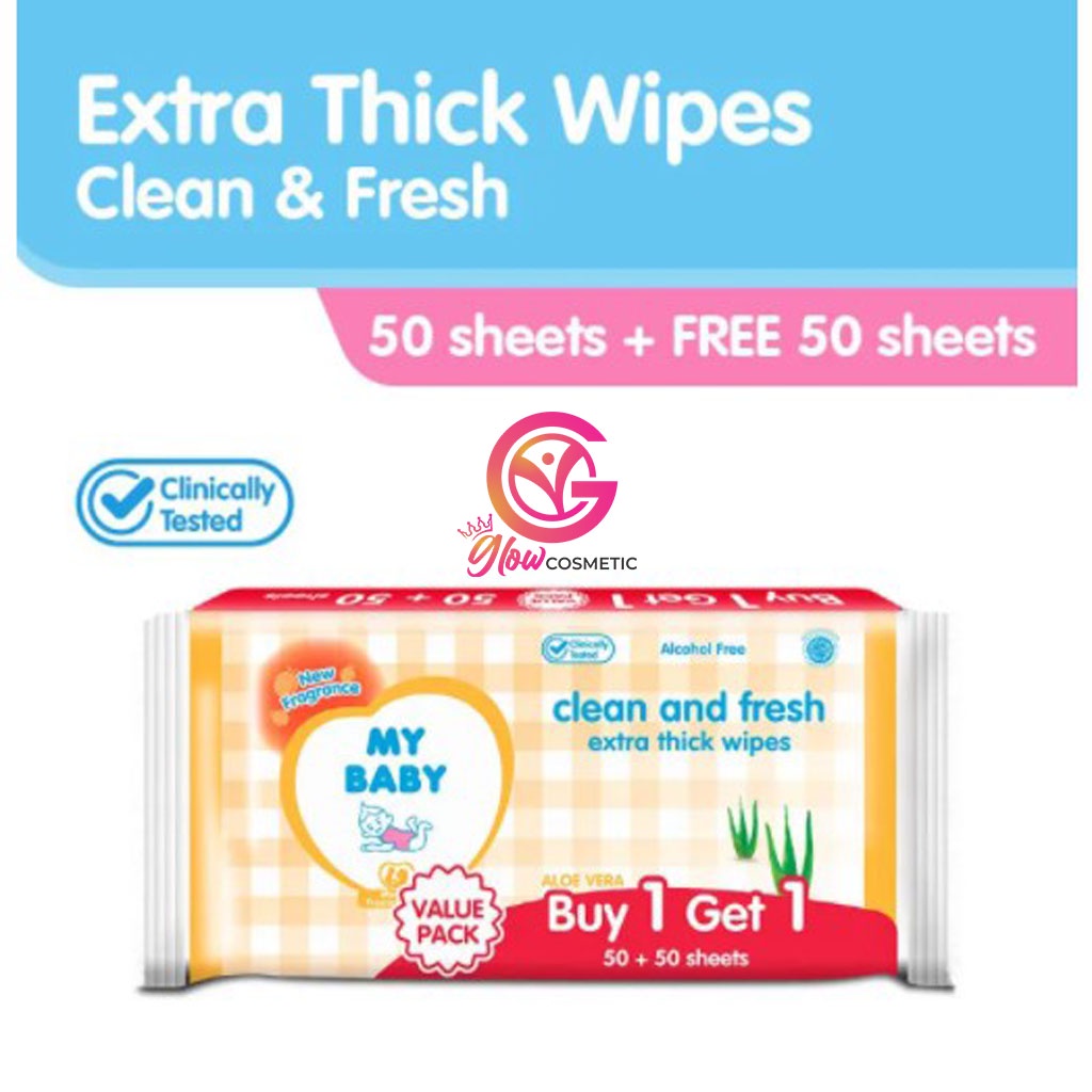 MY BABY CLEAN &amp; FRESH EXTRA THICK WIPES BUY 1 GET 1