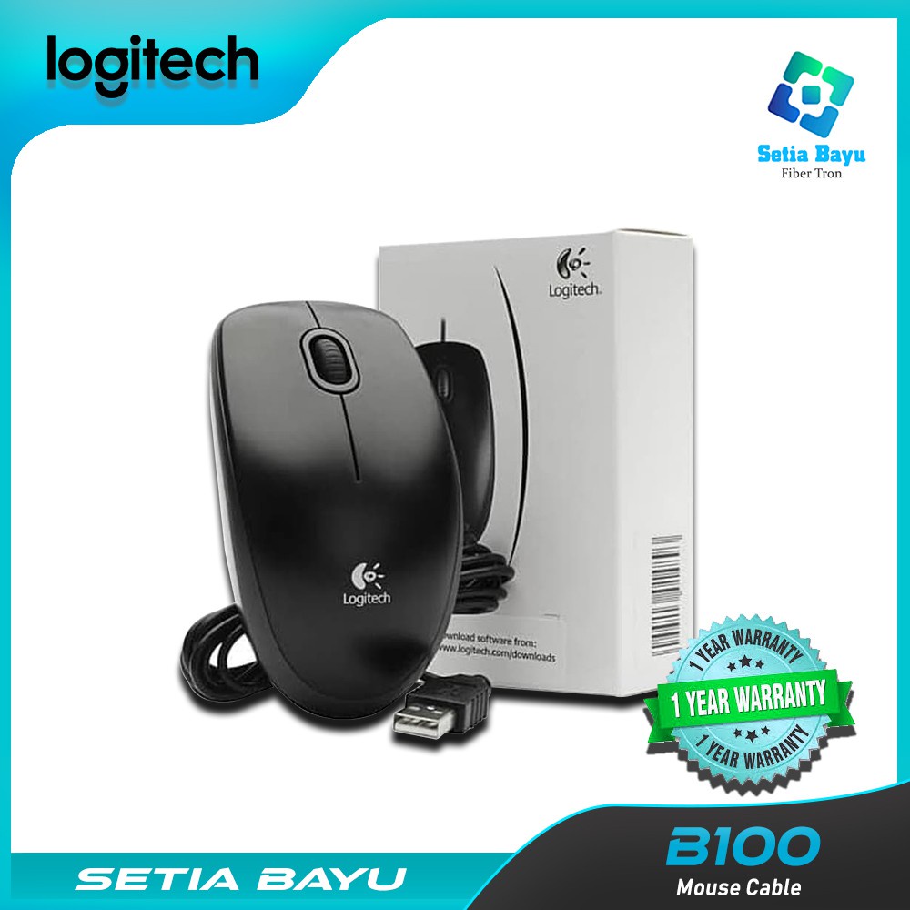 Mall Logitech B100 Mouse Wired Mouse Cable Original Kabel Profesional office