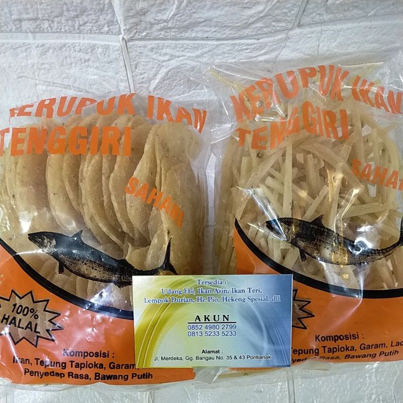 

Kerupuk Ikan tenggiri sahang