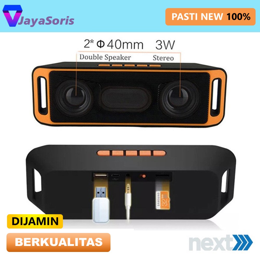 SPEAKER BLUETOOTH MINI PORTABLE BASS SPIKER BLUTOOTH SEPIKER BLUTUT SPEKER AKTIF SOUND MINI JS59