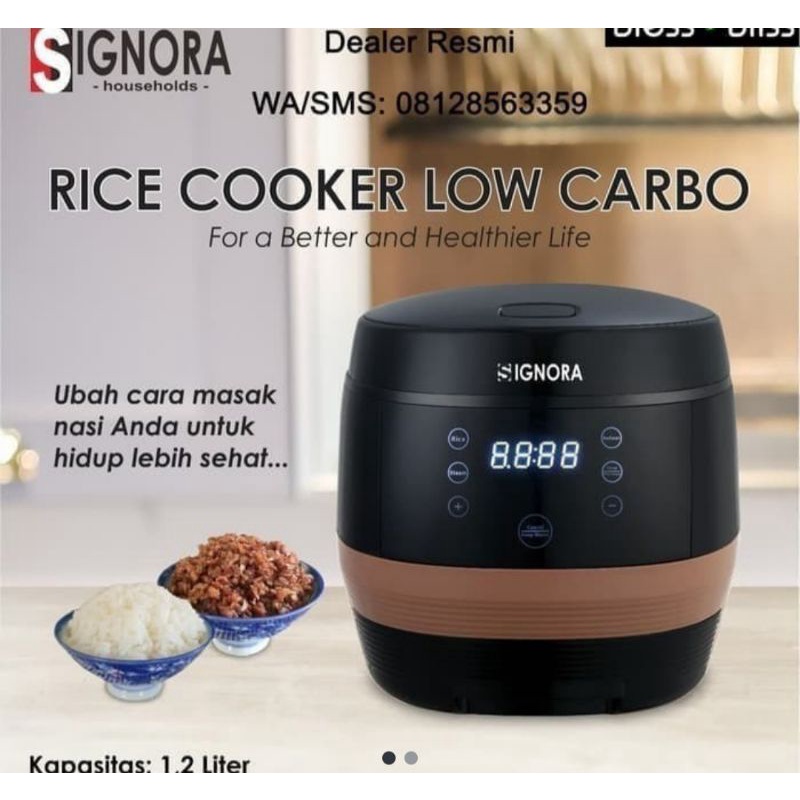 rice cooker low carbo signora