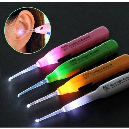 KOREK KUPING SENTER LED NYALA EARPICK FLASHLIGHT LAMPU ANAK DEWASA