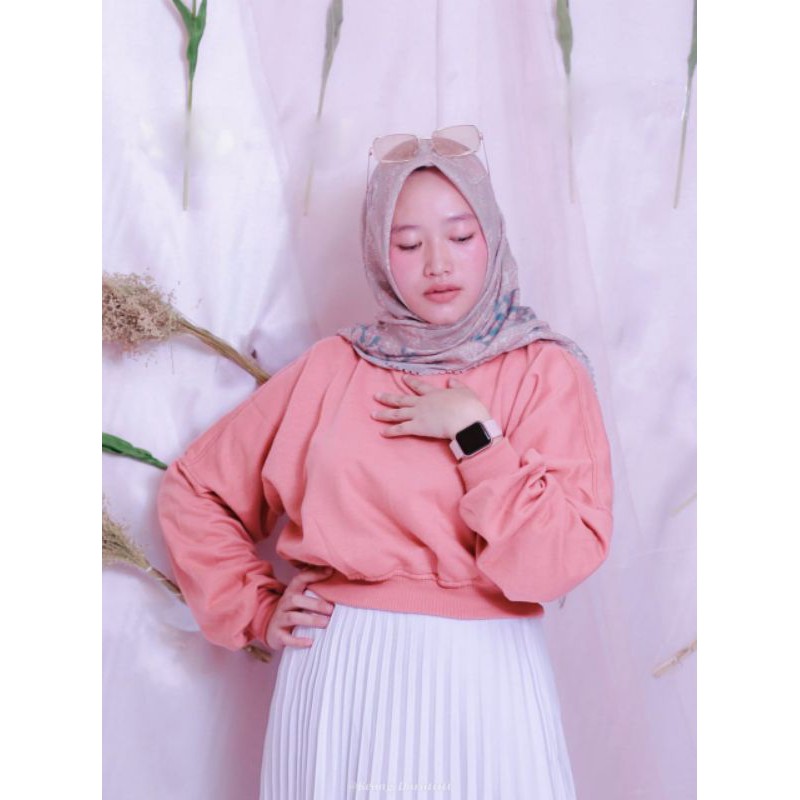 OVERSIZE CROP || SWEATER WANITA KEKINIAN || SWEATER KOREAN LOOK