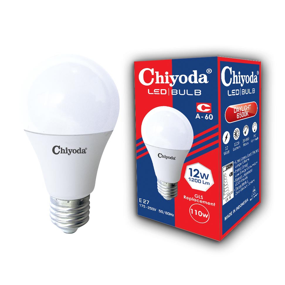 Lampu Chiyoda LED Bulb R&B 12W E-27 Daylight