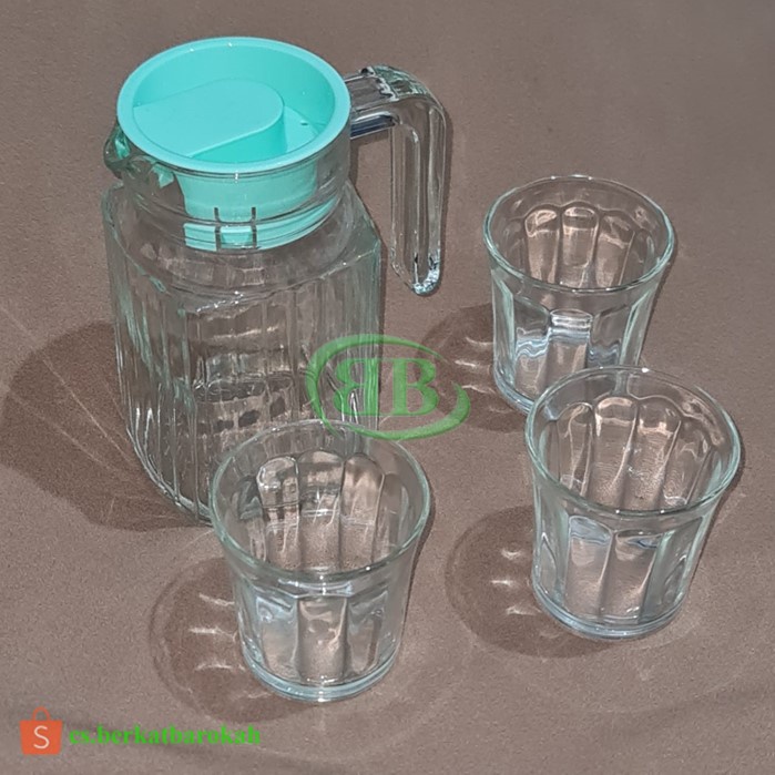 Eskan Set / Drink Set Kaca Kedawung / KIM Glass