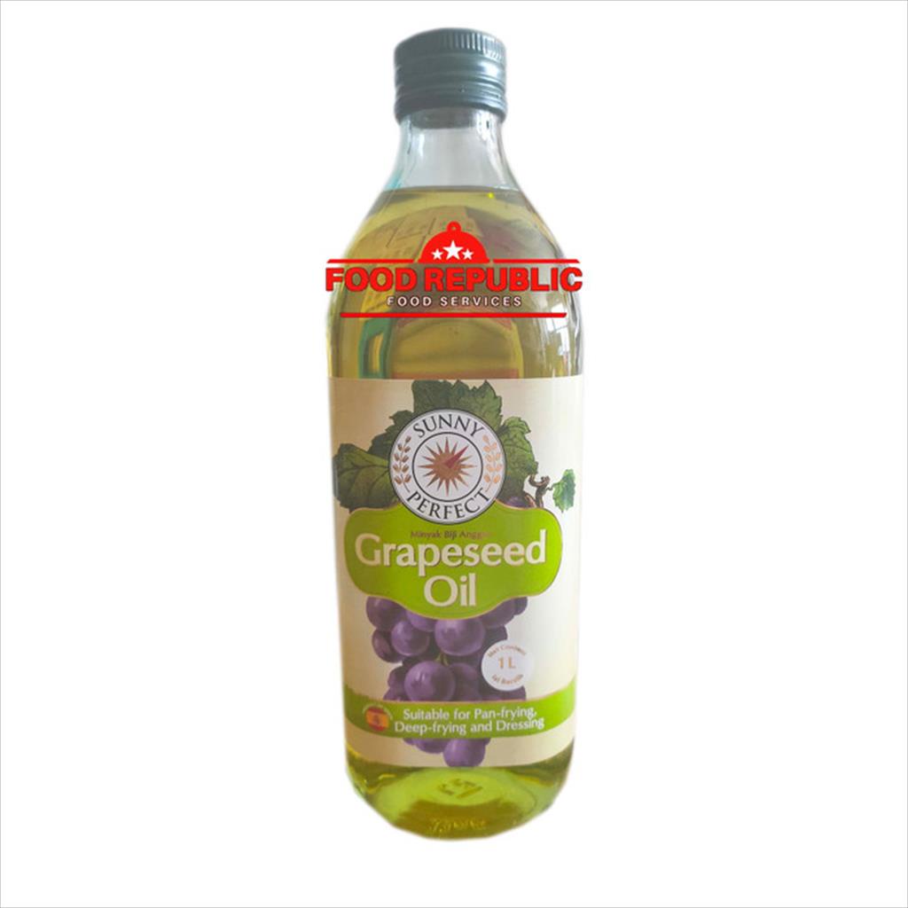 SUNNY PERFECT GRAPESEED OIL 1 LITER - MINYAK BIJI ANGGUR HALAL IMPORT