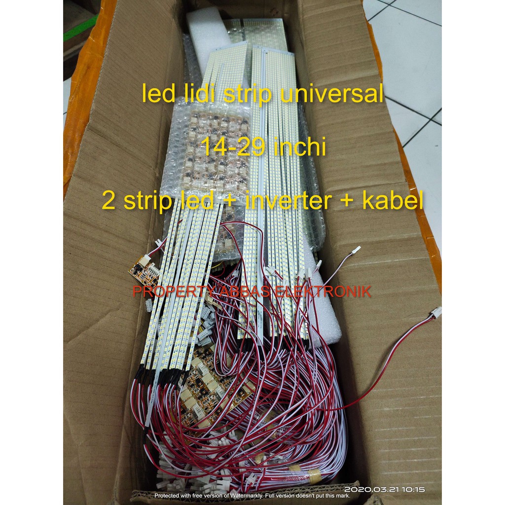 led strip lidi universal 14 inci 17 inchi 19 inchi 20 inchi 22 inchi 24 inchi 29 inchi