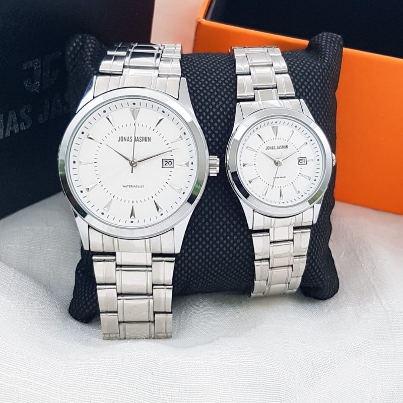 Jam Tangan Fashion Couple Analog Jonas Jasmin JJ 3109 Rantai Original