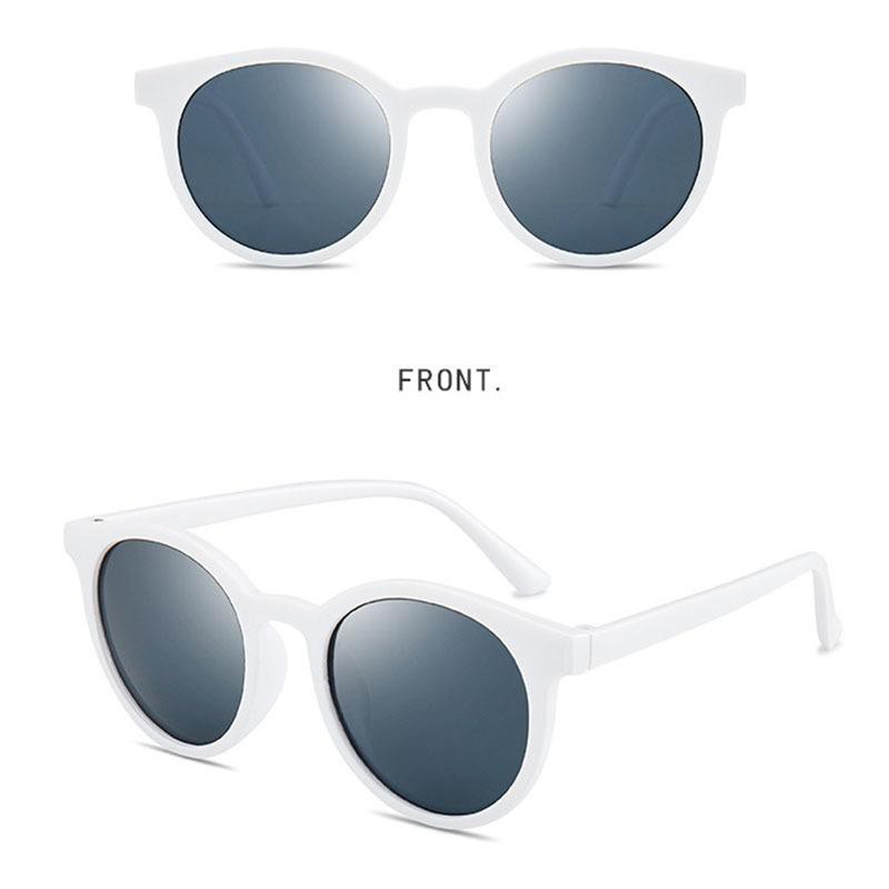 ✅COD [BBS] Kacamata Oval Korea Retro Pria dan Wanita-KC Hitam-Putih