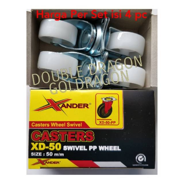 Jual Roda Caster Nylon Putih Pp Wheel Roda Castor Nylon Putih Shopee Indonesia