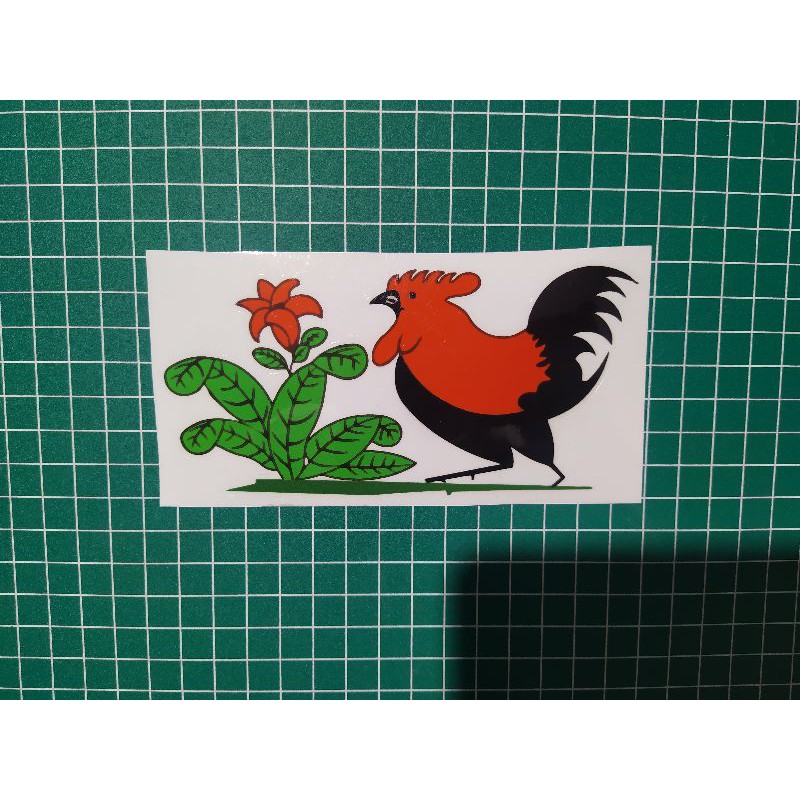 Sticker Ayam / Stiker Ayam / Sticker Mangkuk Cap Ayam Ca