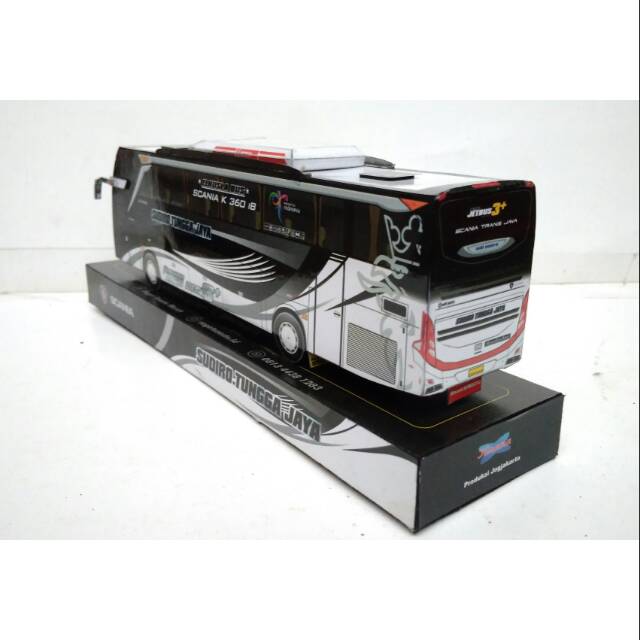 MINIATUR BIS PAPERCRAFT BUS SUDIRO TUNGGA JATA RUDHOUR SCANIA STJ ELKUSLA BUS JETBUS 3 SHD ADI PUTRO