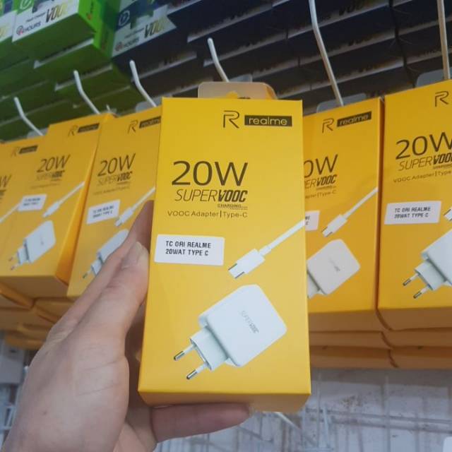 [KOIN ACC] Casan/Charger original REALME 20 WATT super VOOC for C3/5/5i/XT/X2 pro TYPE C