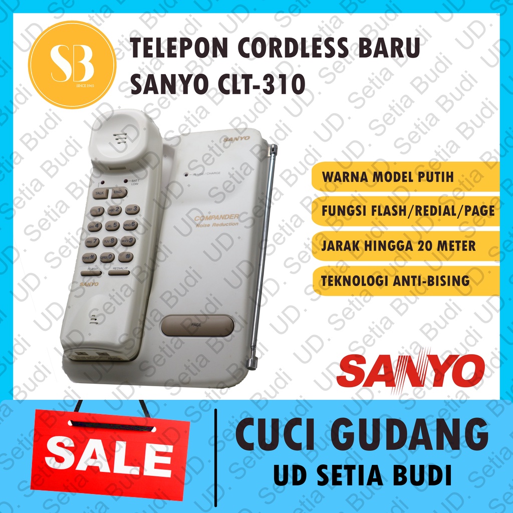 Telepon Wireless Cordless Sanyo CLT 310 Baru Murah