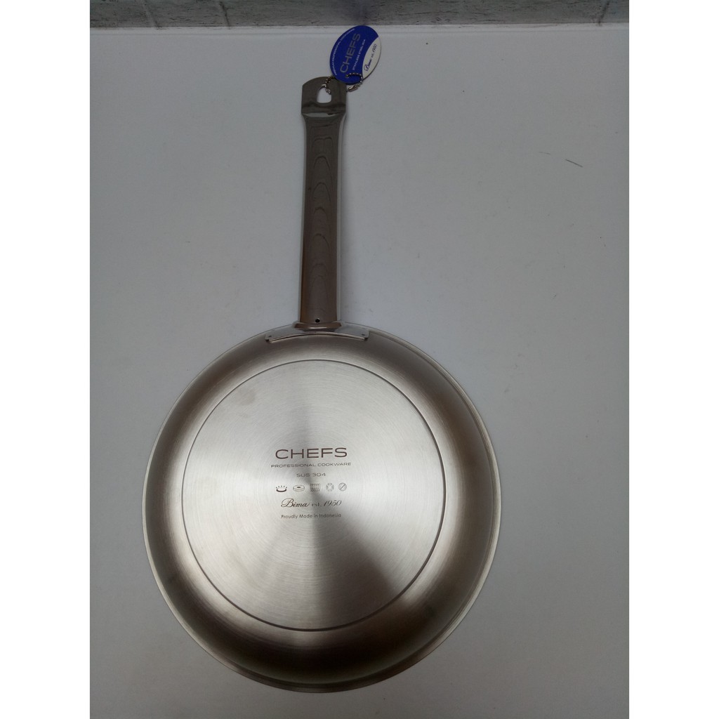 BIMA FRYING PAN STAINLESS BIMACHEFS 24 CM / WAJAN / FRY PAN BP1901524
