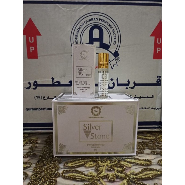 Ahlan Parfum / perfume arab silver stone 6 ml original abdurrahman Qurban