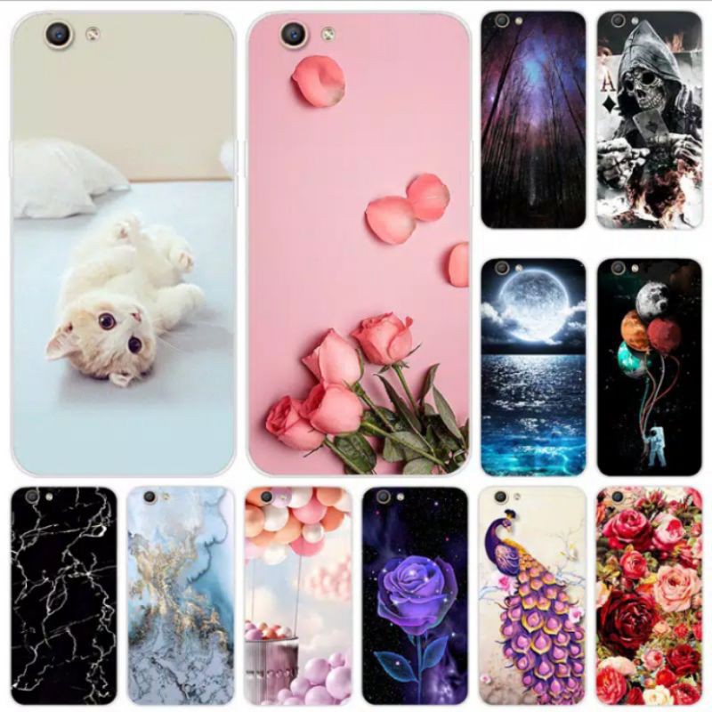 Soft Case Bahan Silikon Tpu Motif Kartun Untuk Oppo A1601 A59 A1601 A59 A1601 tinggal motif merak