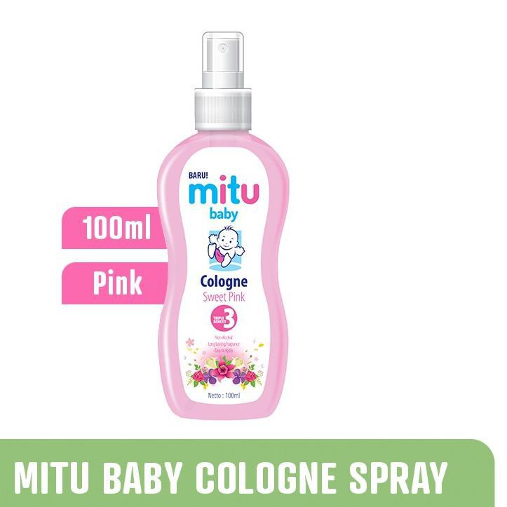 MITU BABY COLOGNE SPRAY PINK 100ML