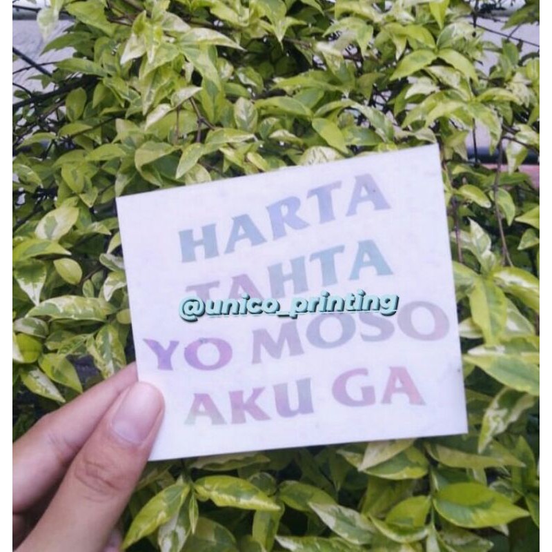 

STIKER HOLOGRAM HARTA TAHTA