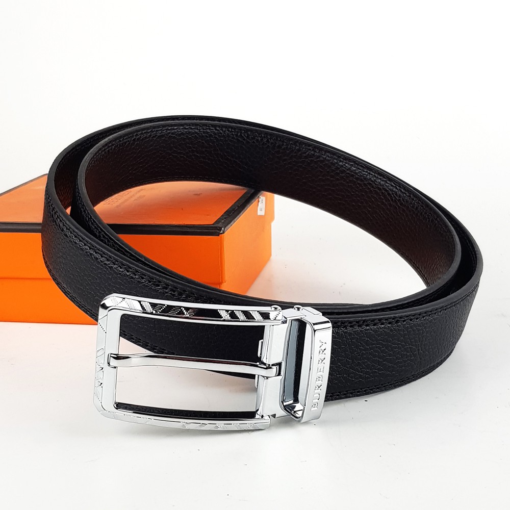 Gratis Ongkir Ikat Pinggang gesper sabuk rel otomatis kulit asli - BURBERRY Z Termurah