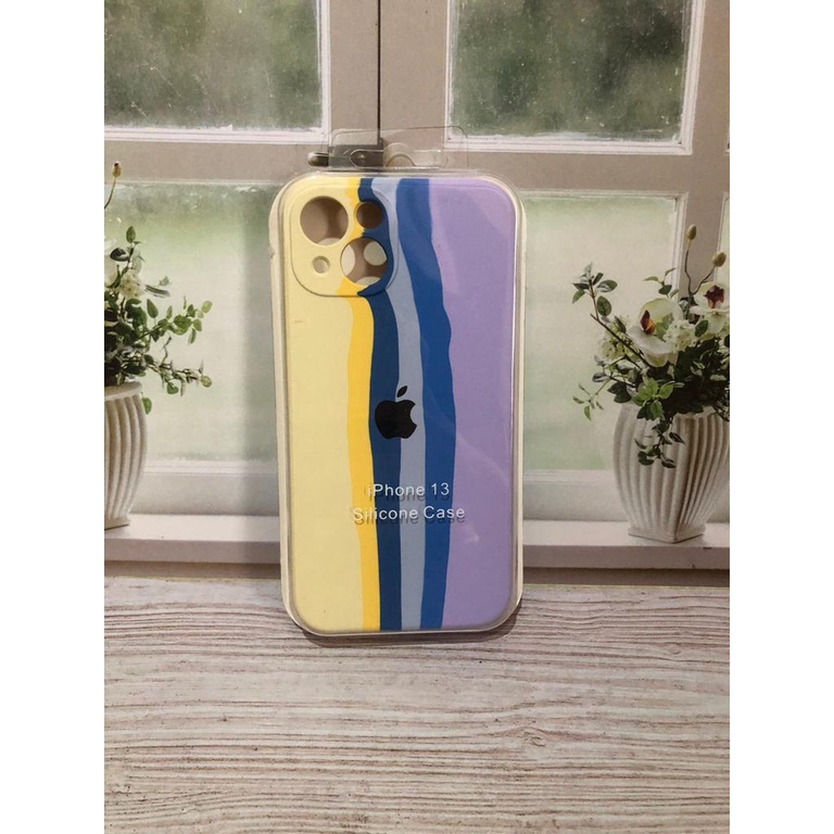 CASE IPHONE 13 SILIKON CASE NEW RAINBOW COVER IPHONE 13