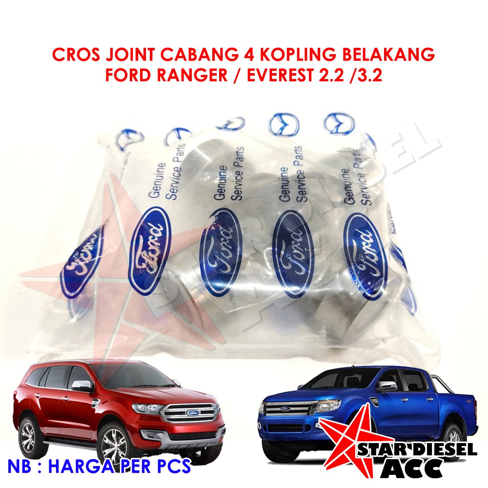 CABANG 4 KOPLING FORD RANGER 2.2 3.2 BELAKANG SILANG 4 CROSS JOINT FORD EVEREST 2.2 BELAKANG