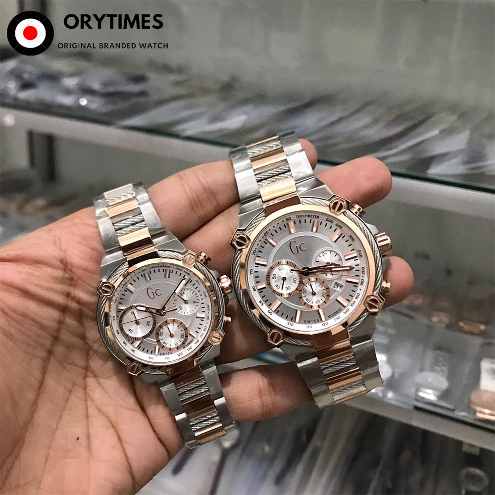JAM TANGAN GC GUESS Y25003G2 / Y25003G1 COLLECTION SILVER ORIGINAL