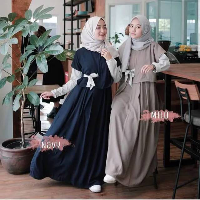 Gamis Muslim Syari Wanita/ARASYA DRESS AQ001/Gaun Wanita