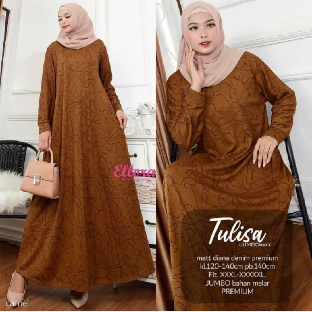 Gamis Jumbo Biya Midi by ALfashion  Fashion Solo EEE