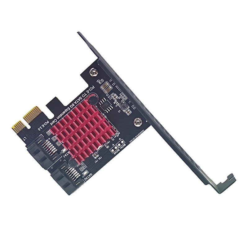 Btsg PCIe Card PCI-E Ke 2kontroler Ekspanding Adapter Dengan Bracket Support2 3.0 Device 6Gbps