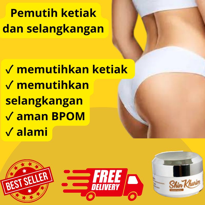 pemutih ketiak dan selangkangan pemutih bokong bpom aman ampuh permanen