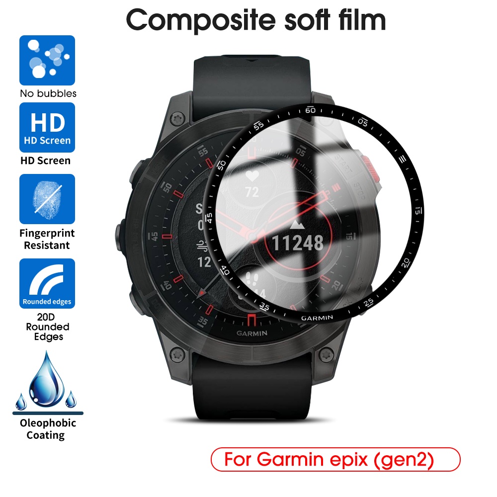 Film Pelindung Layar Smartwatch Garmin EPIX Gen 2 3D Curved Tahan Air