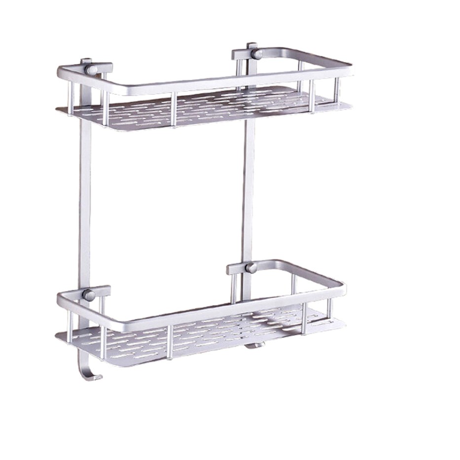 Rak Dinding Rak Toilet Kamar Mandi Rak Aluminium - Wh