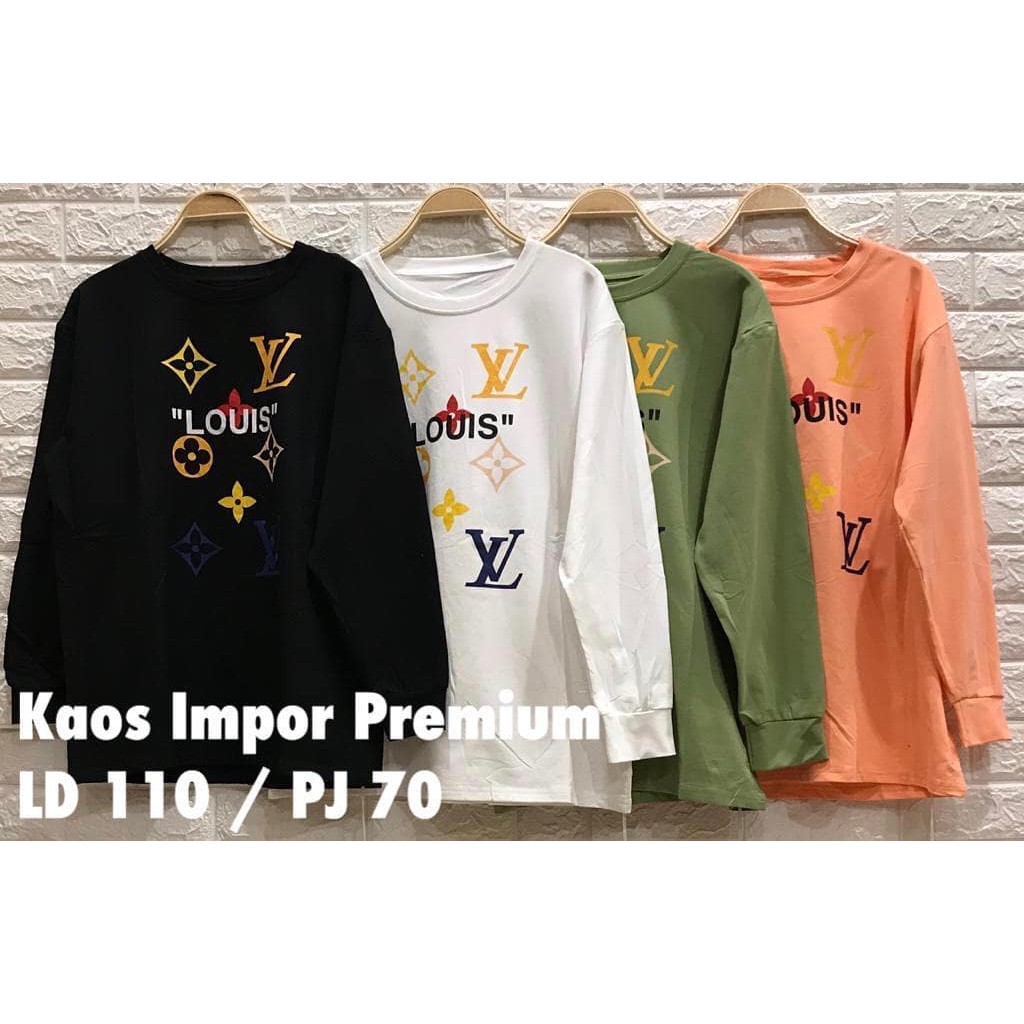  BAJU  ATASAN  IMPOR PREMIUM WANITA  LV Shopee  Indonesia