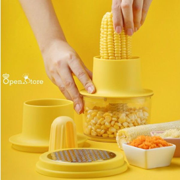 New!!! 2 in 1 Multi-Fungsi Parutan Jagung &amp; Parutan Jahe Corn Stripper Alat Pemarut Jagung BPA FREE