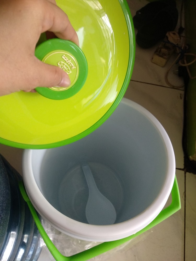 Termos Nasi Es 10 Liter Rice Bucket Maspion By Grab / Gojek