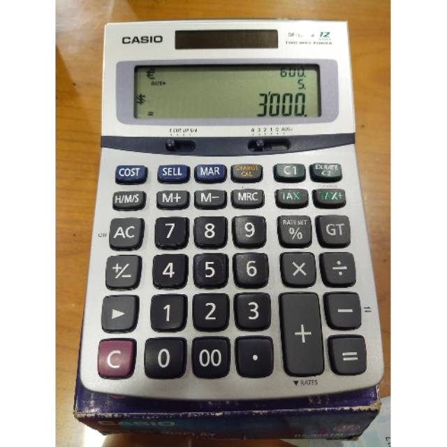 

KALKULATOR/CALCULATOR DESKTOP PREMIUM CLASS BY CASIO DF 320TM/3 LINE#ORIGINAL CASIO